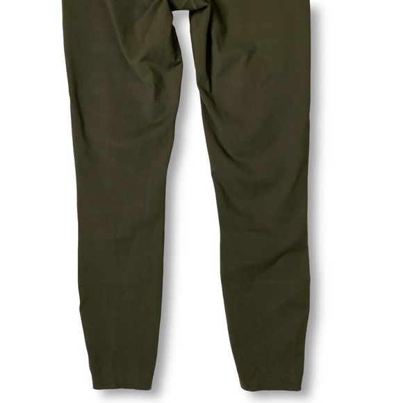Lululemon High Times Leggings Crop Tech Mesh Tights Olive Green Sz 6    88 - Picture 9 of 12